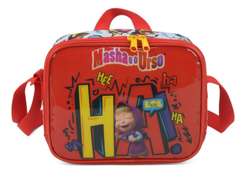 Kit Masha E O Urso Disney Mochila De Rodinha + Lancheira