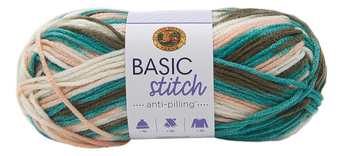Lion Brand Yarn Company Yarn Basic Stitch Gro, Meadow Grove