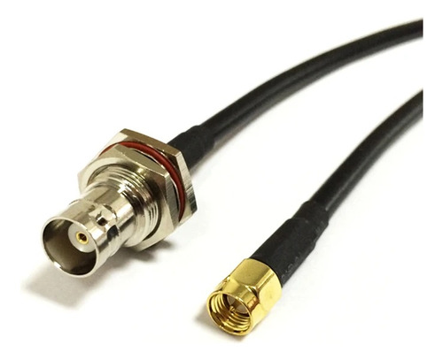Cable 30cm Conector Bnc Hembra A Sma Macho Wifi Antena 