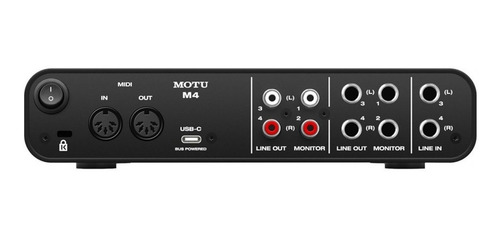 Imagen 2 de 7 de Interface De Audio Usb-c Motu M4 Midi