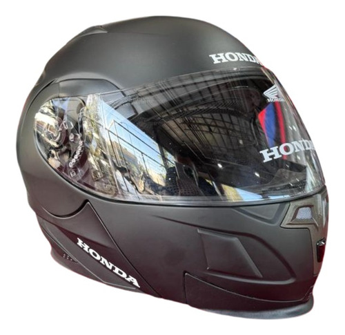 Casco Rebatible Honda Original Helre Doble Visor Paperino