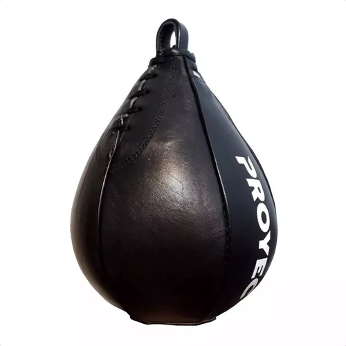 Pera Boxeo Puching Ball Proyec Box Cuero Natural N°2