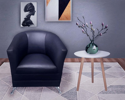 Sillón,bar, Cafetería, Restaurante,minimalista,neveria. Color Blanco Diseño De La Tela Liso