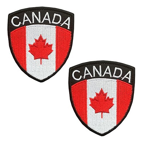 Parche Bordado Con La Bandera Del Escudo De Canadá, 2 Unidad