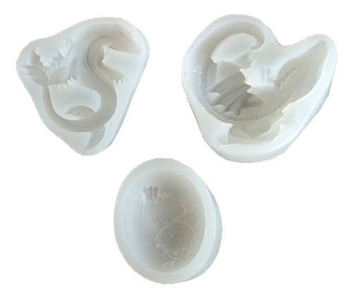 Molde De Resina Epoxídica Con Diseño De Dinosaurios De Pascu