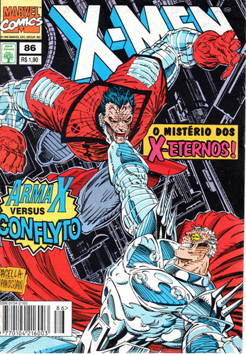 X-men N° 86 - 84 Páginas Em Português - Formato 13,5 X 19 - Capa Mole - 1995 - Bonellihq Cx01 Mar24