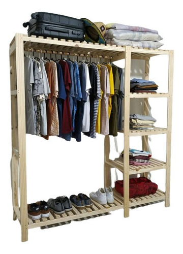 Closet Modular De Madera Maciza 