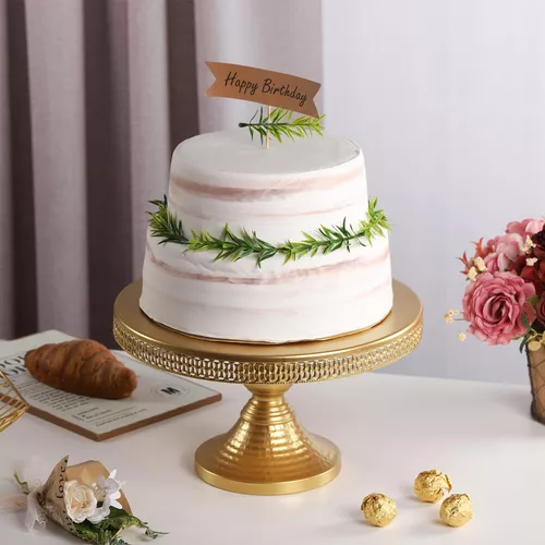 Soporte para tartas de madera turquesa con purpurina cobre para bodas de  lujo, cumpleaños. Diámetro de la base de la tarta 30 cm. -  México