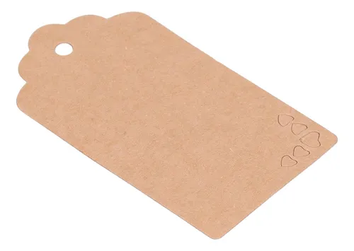 * 100 Etiquetas Para Ropa, Papel Kraft De Doble Cara, Para