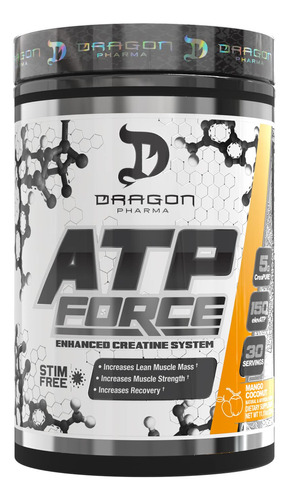 Dragon Pharma Sistema De Creatina Mejorado Atp Force, Sin Es