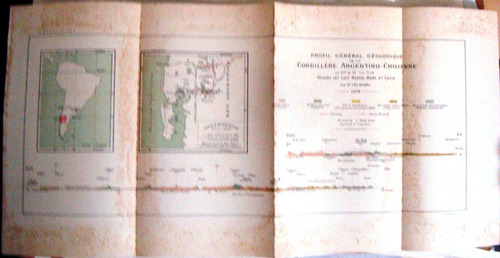 Mapa Antiguo 4 Patagonia 1898 Croquis Original Cordillera (Usado)