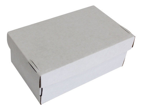 10 Cajas De Cartón Para Zapato 29x13x10 Cm Blanca