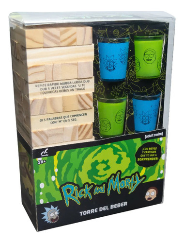 Torre Del Beber Rick Y Morty Juego De Mesa +18