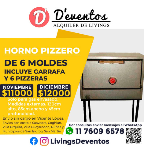 Alquiler De Livings Zona Norte Puff Minipuff Horno Sillas