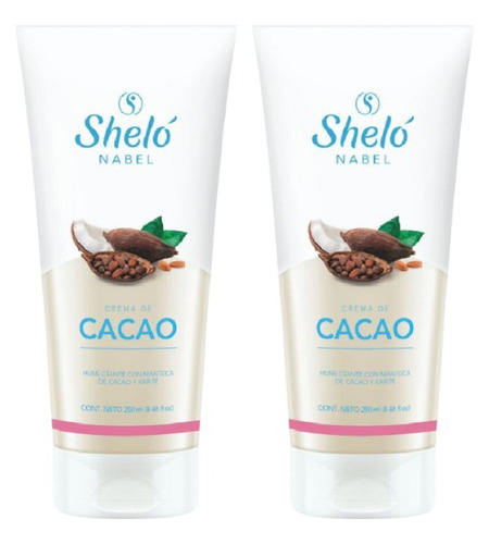 2 Pack Crema De Cacao Corporal Shelo