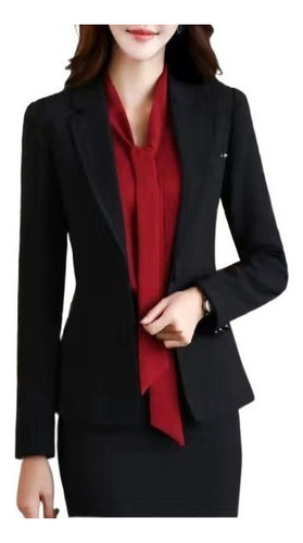 Women's Small Tailor Suit Slim Casual Black S .