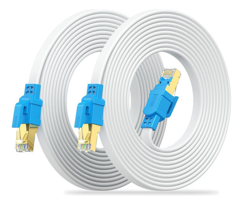 Ureegle Cable Ethernet Cat8 De 10 Pies, Paquete De 2 Conecto