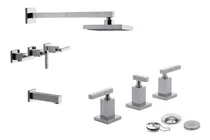 Comprar Combo Griferias Fv Dominic Lever Ducha Embutir Bidet Fv 85 A