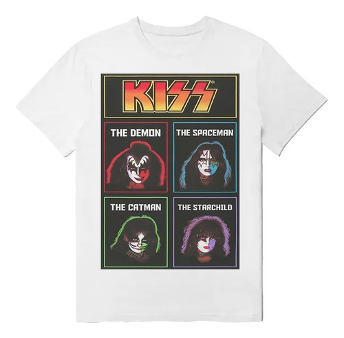 Polera Kiss Banda Poster Rock Grunge Metal Unisex 109