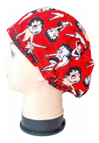 Cofia Gorro Clínico Betty Boop Tela Lycra