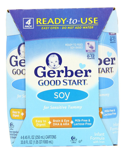 Gerber Buen Comienzo Etapa 1-soja No Gmo Lista Para Alimenta