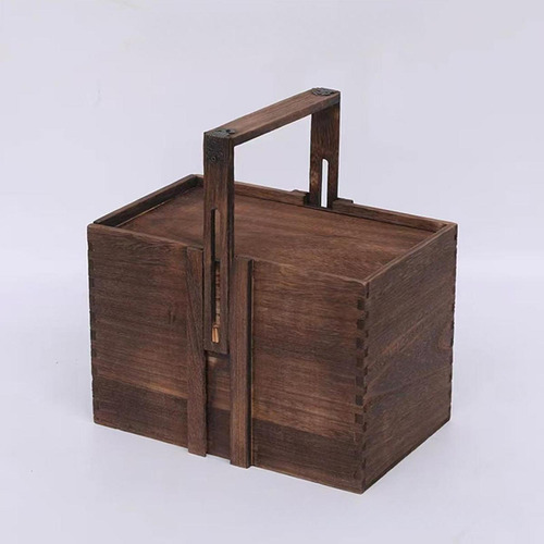 Caja De Madera Para Té, Caja De Regalo Ligera Con Medio