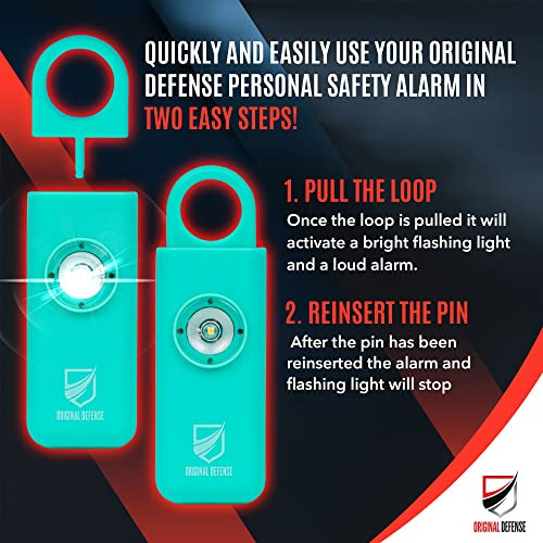Alarma Defensa Personal 130 Db Led (mint)