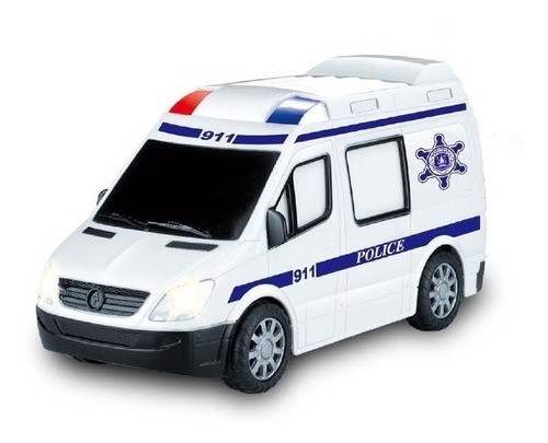 Carrinho Controle Remoto City Resgate Polícia - Zoop Toys Cor Branco