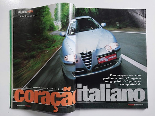 Revista Quatro Rodas - Alfa Romeo 147 - Teste Na Europa