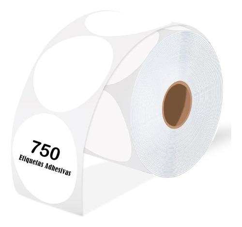 Etiqueta Termica Adhesiva Circular Rollo 5cm
