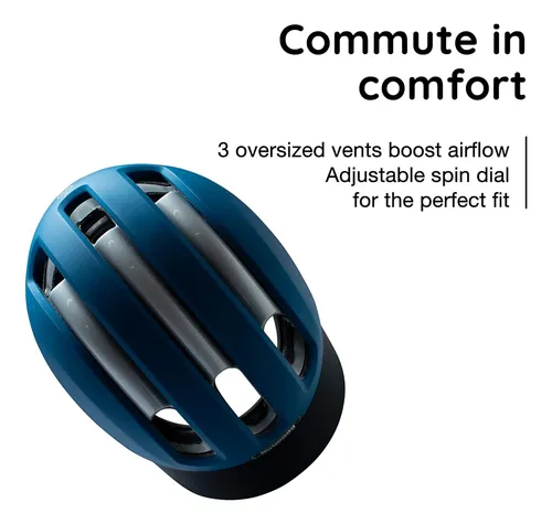 Nutcase, Vio - Casco De Bicicleta Con Luces Led Y Protección
