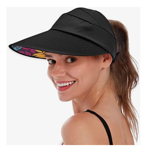 Sombrero De Mujer Para El Sol, Con Protección Uv.