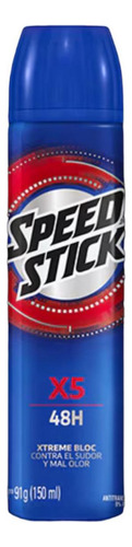 Desodorante De Hombre Speed Stick X5 1 Unidad 150ml
