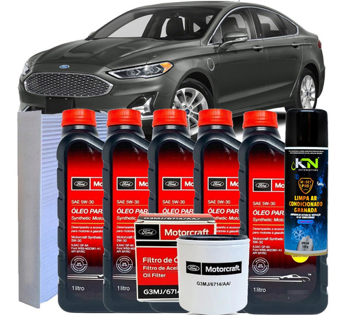 Kit Revisão Ford Motorcraft 5w30 Filtros Fusion 2.0 Hybrid