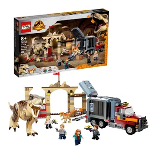 Lego 76948 Fuga De Los Dinosaurios T. Rex Y Atrocirraptor