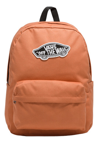 Mochila Vans Real Vn0a3ui6blk Color Naranja Oscuro Diseño De La Tela Lona