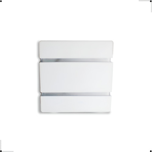 Kit 3 Arandela Luminária Slim 2 Frisos Int E Ext Led G9 Br