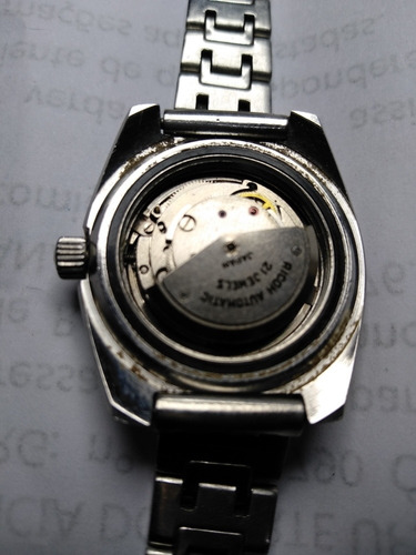 Relógio Ricoh Antigo Funcionando Feminino N Tissot Omega Sil