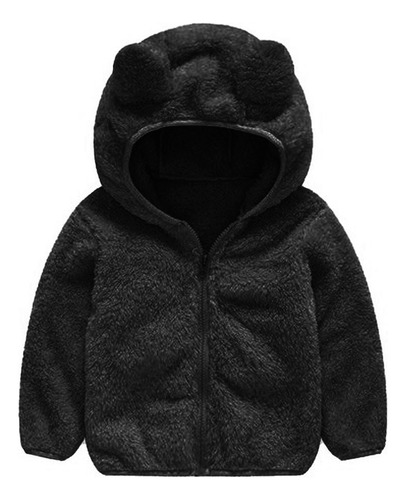 Jaqueta Infantil Menina Urso Inverno Fleece Plush Inverno