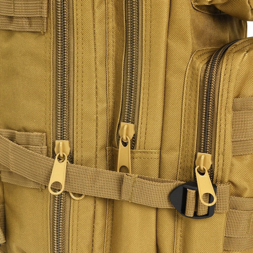 Mochila Tactica Molle Impermeable Camping Viaje Hombre Mujer Color Beige