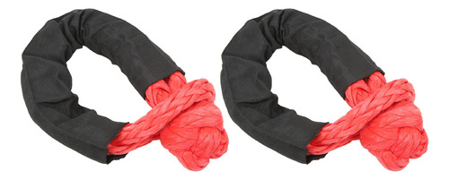 Red Red Towing Soft Shackle, 2 Peças, Recuperação, 35 Tonela