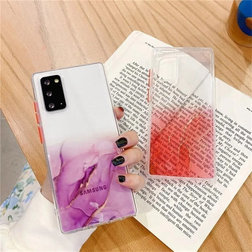 Funda Arte Pintura Degradado Bicolor Para iPhone 14 + Mica