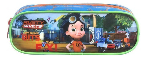 Estojo Escolar Infantil Duplo Dmw 37525 Rusty Rivets