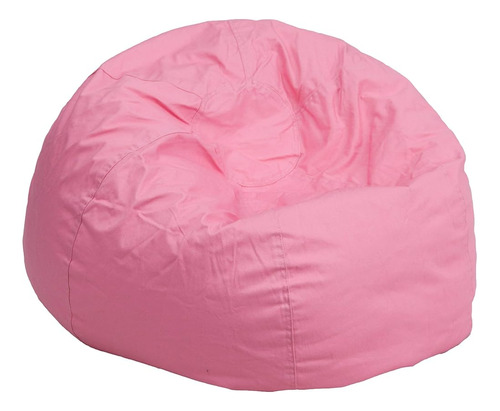 Flash Furniture Dillon Small Solid Light Pink Bean Bag Chair