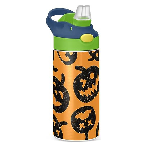 Botella De Agua Para Niños Con Diseño De Calabaza De Hallowe