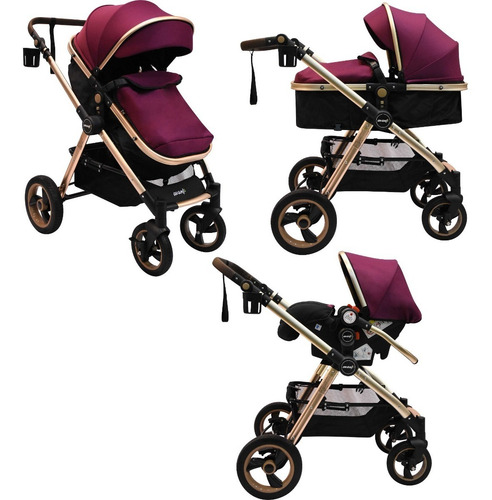 Coche Bebé Travel System 3 En 1 Avanti Moises Huevito Sunset