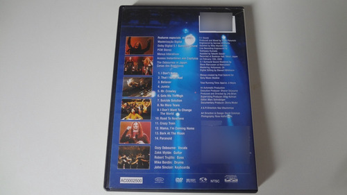 Dvd Ozzy Osbourne - Live At Budokan - Original (Usado)