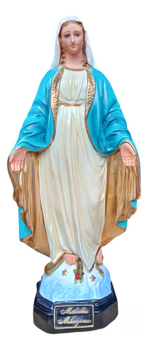 Virgen Maria O Medalla Milagrosa Figura Modelo De 50cm