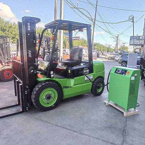 Autoelevador Eléctrico Jmv Ice301b C/ Bateria De Litio 3tn