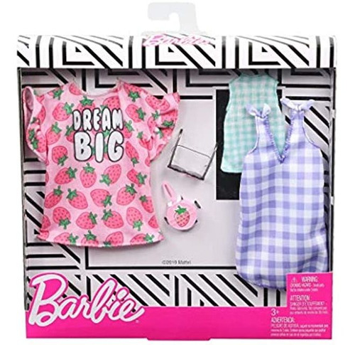 La Ropa De Barbie, 2 Trajes De Muñeca Incluye Un Vestido Co